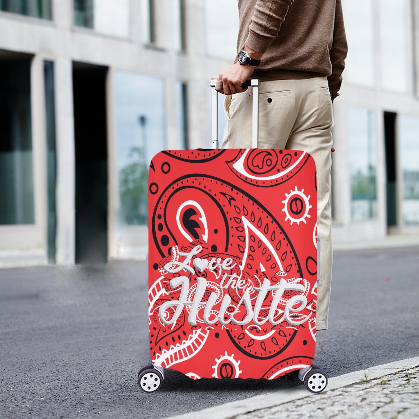 Love The Hustle™ Bandana Luggage Cover Collection (Extra Large – 28"–30")