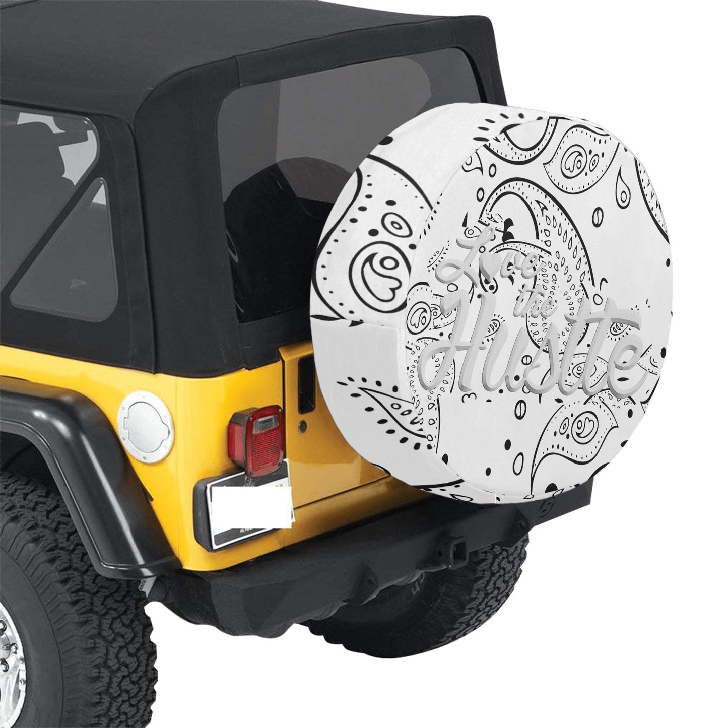 Love The Hustle Spare Tire Cover(Large)(17")