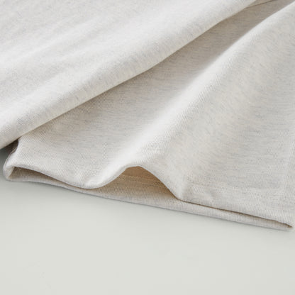 LTH White XL Monogram 425GSM Uni Oversized Crew Neck T-shirt