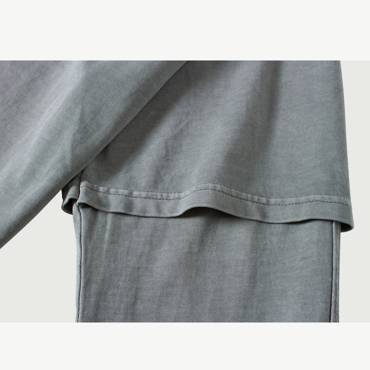 Ghetto Dept. 230GSM Uni Faux-layered Faded Long Sleeve