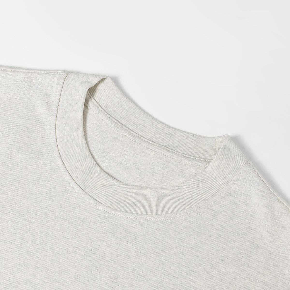 LTH White XL Monogram 425GSM Uni Oversized Crew Neck T-shirt