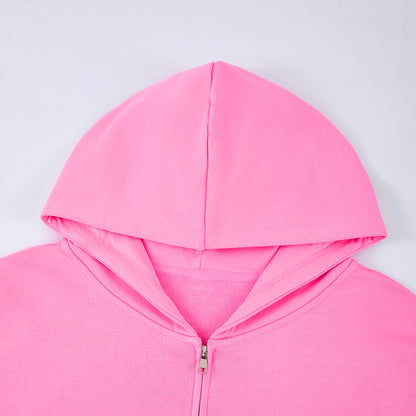 LTH XL White Monogram 400GSM Uni Heavyweight Tapered Full-Zip Balloon