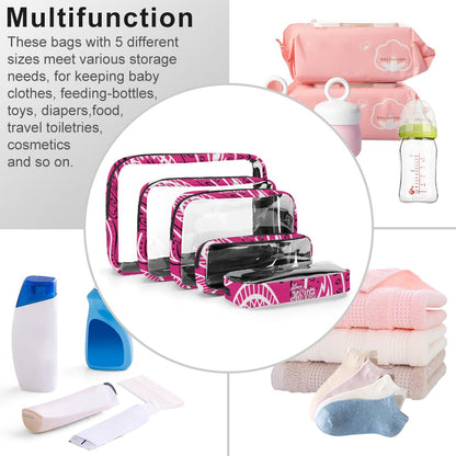 Love The Hustle™ Bandana Transparent Storage Bag – Five in One Collection