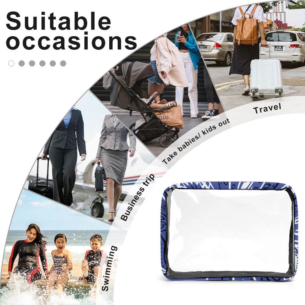 Love The Hustle™ Bandana Transparent Storage Bag – Five in One Collection