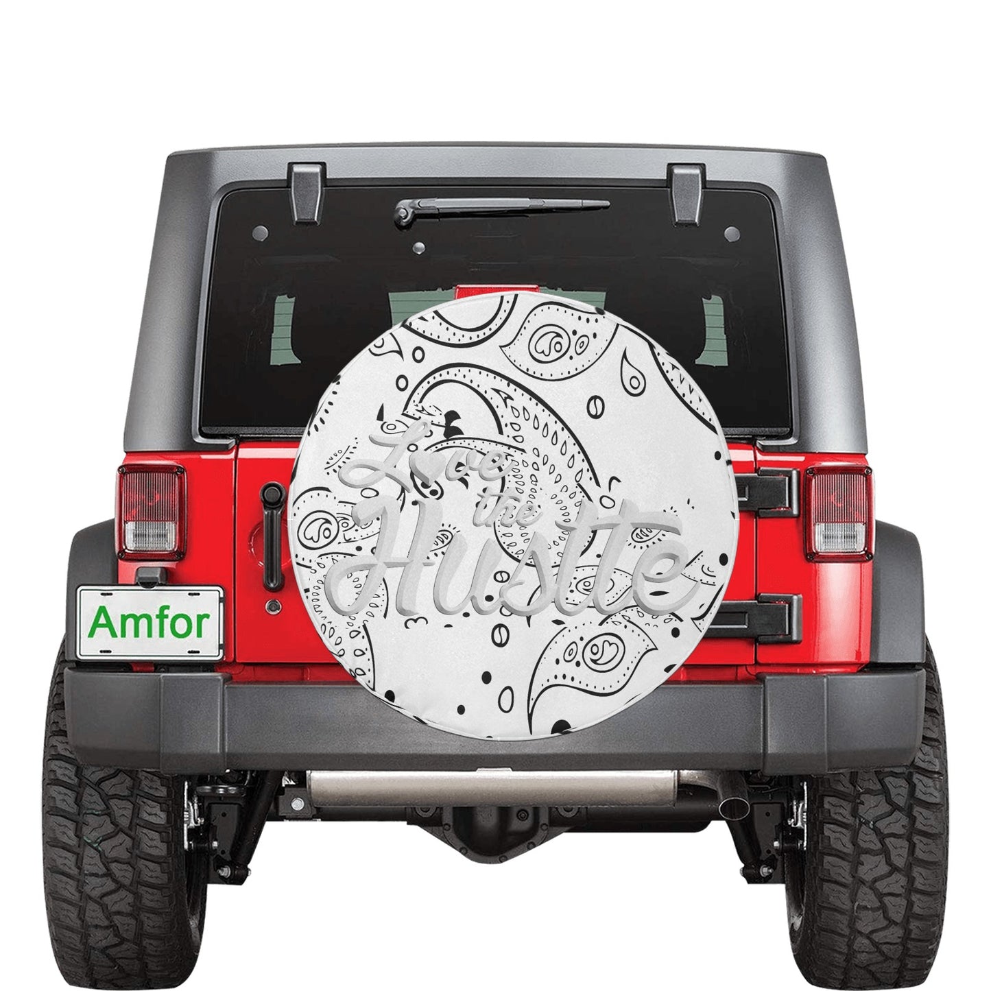 Love The Hustle Spare Tire Cover(Large)(17")