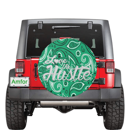 Love The Hustle Spare Tire Cover(Large)(17")