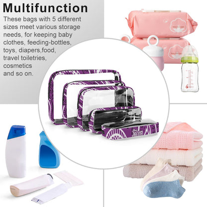 Love The Hustle™ Bandana Transparent Storage Bag – Five in One Collection