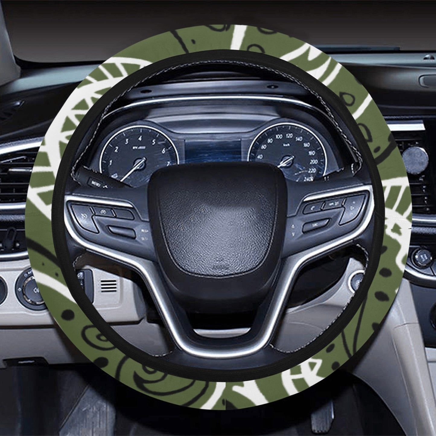 Love The Hustle Auto Steering Wheel Cover with Elastic Edge