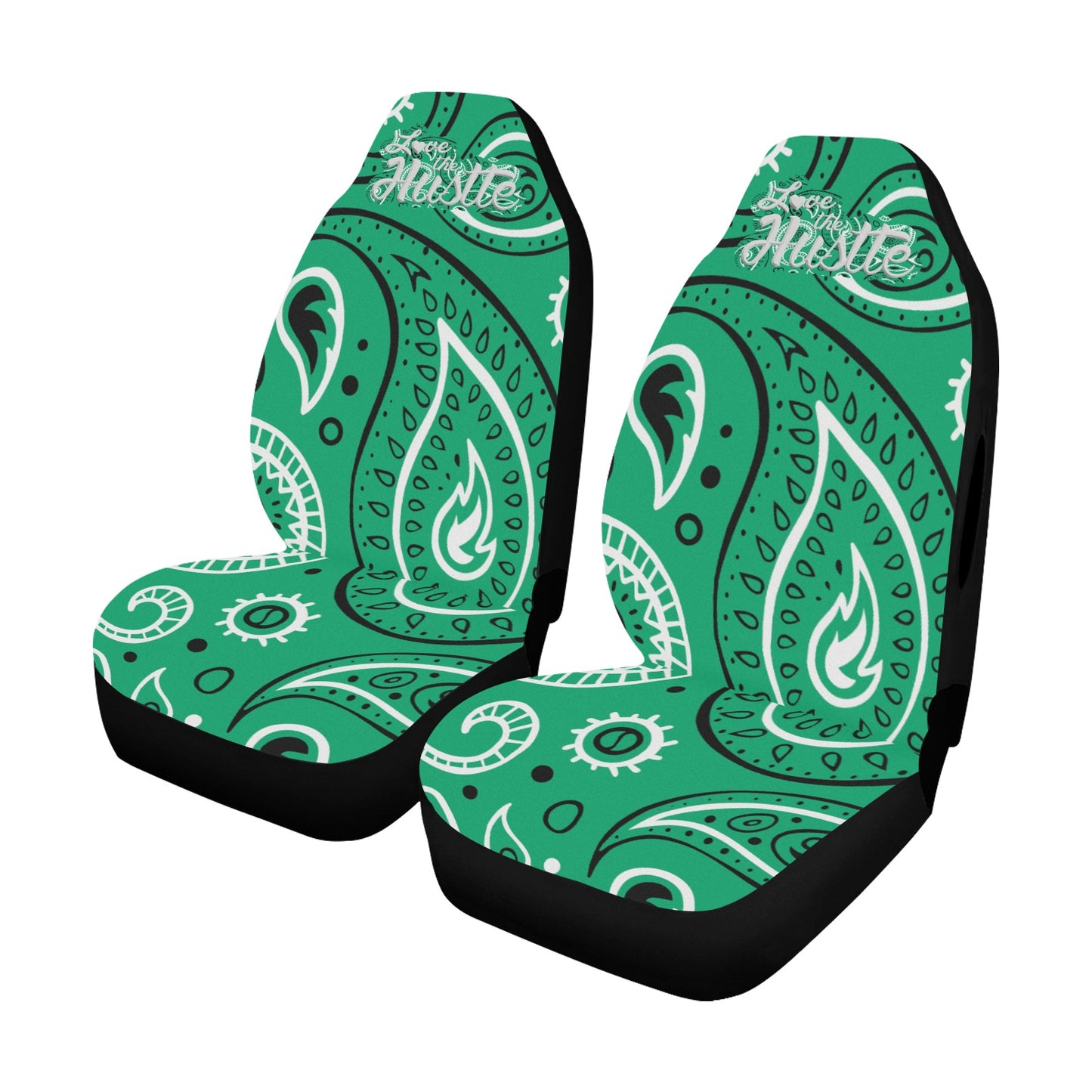 Love The Hustle Car Seat Cover Airbag Compatible(Set of 2)