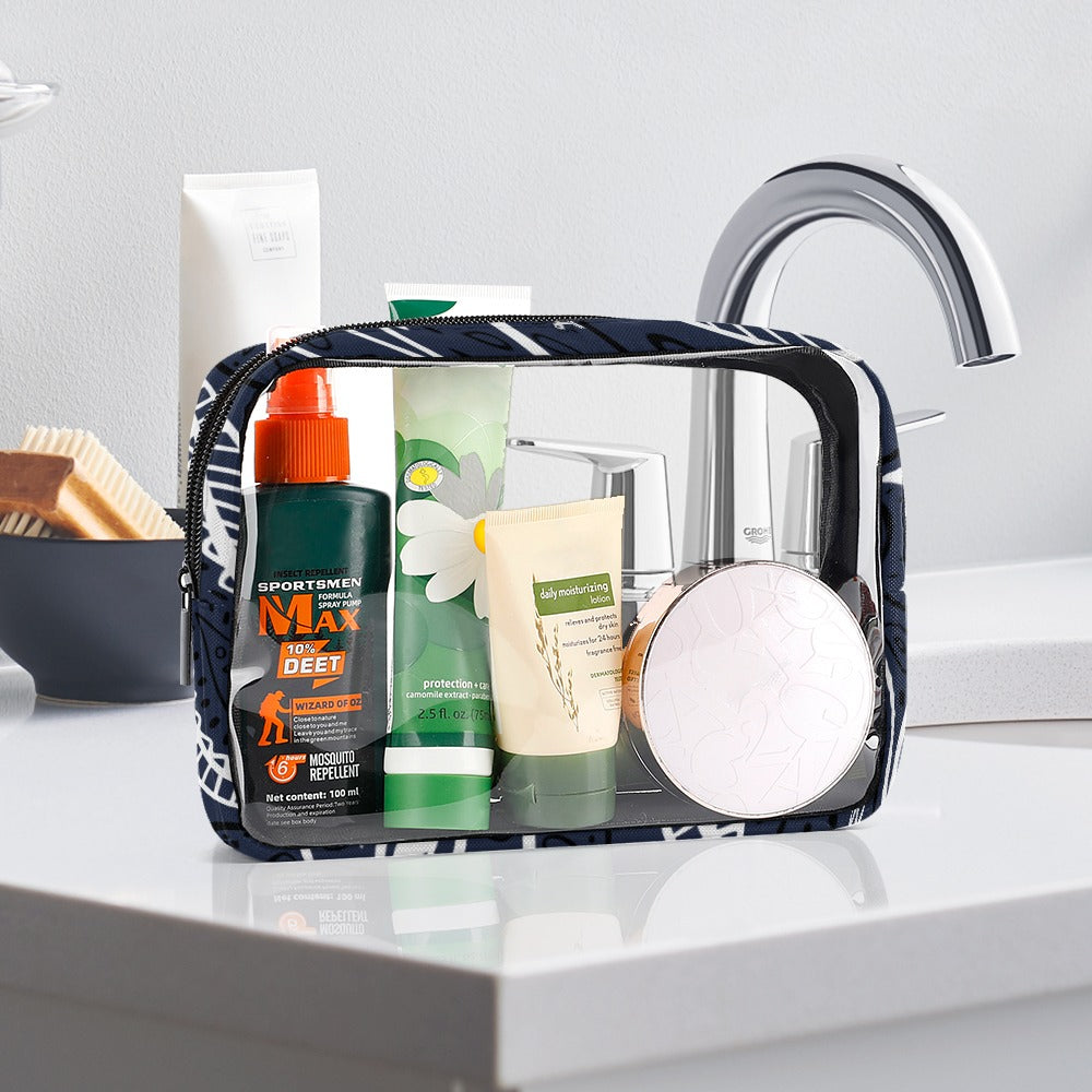 Love The Hustle™ Bandana Transparent Storage Bag – Five in One Collection