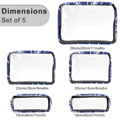 Love The Hustle™ Bandana Transparent Storage Bag – Five in One Collection