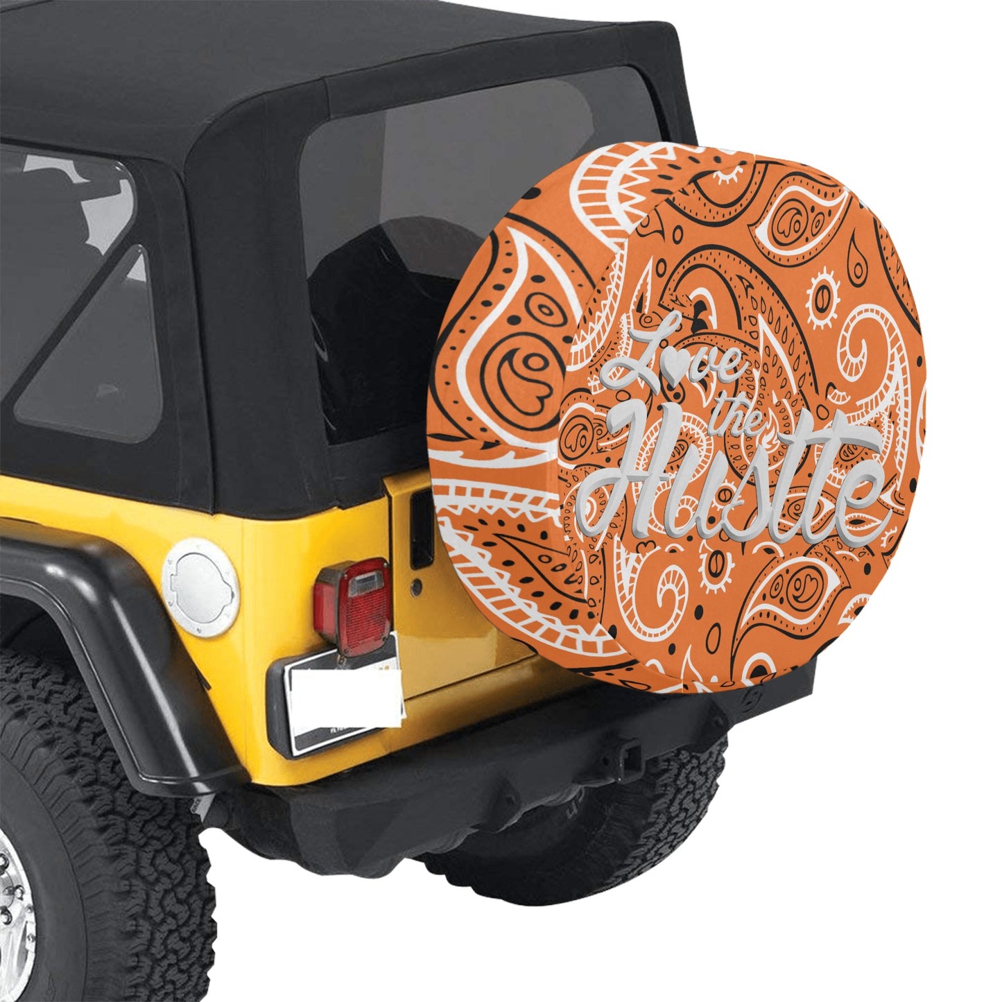 Love The Hustle Spare Tire Cover(Large)(17")