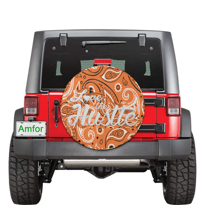 Love The Hustle Spare Tire Cover (Small) (15")