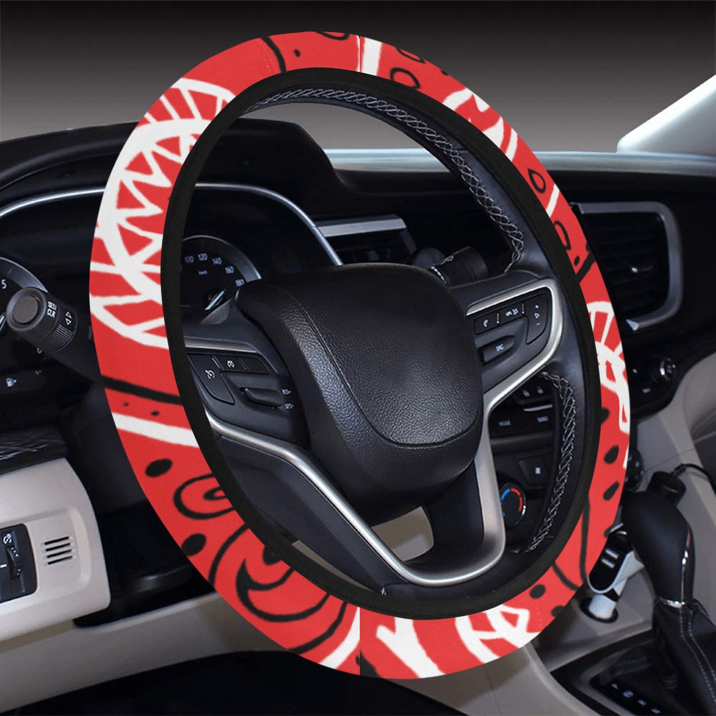 Love The Hustle Auto Steering Wheel Cover with Elastic Edge