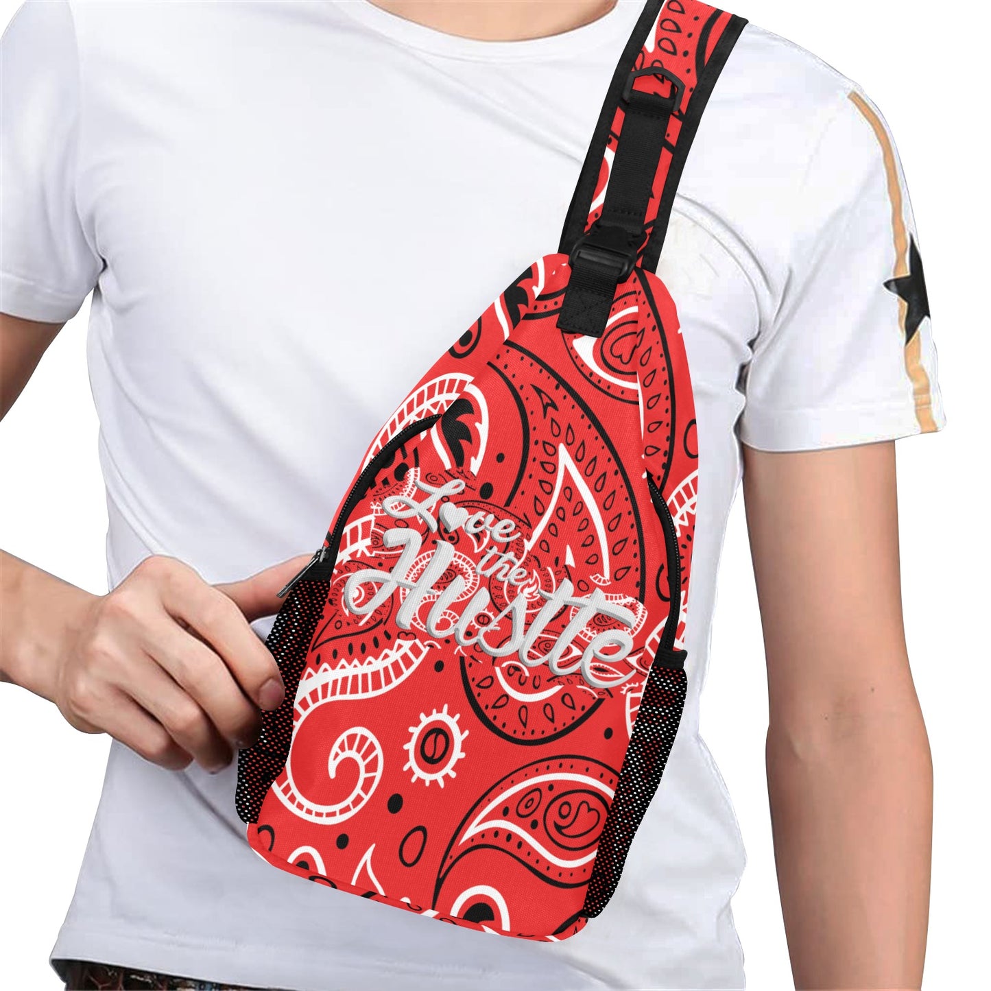 Love The Hustle™ Men's Casual Chest Bag Bandana Collection