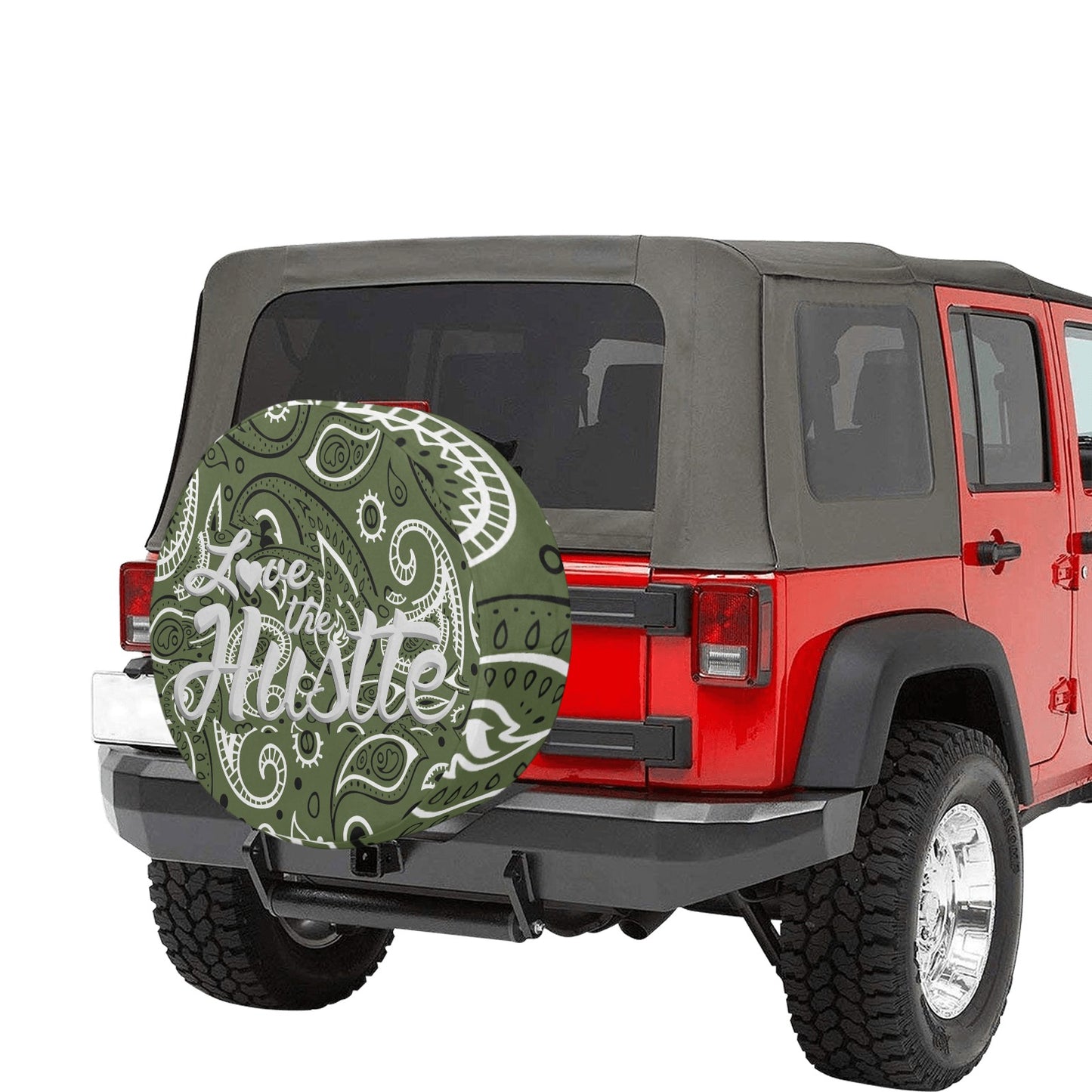 Love The Hustle Spare Tire Cover(Large)(17")