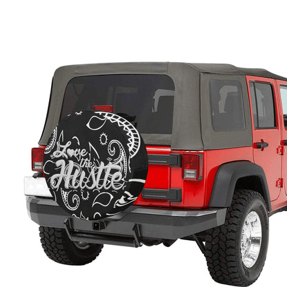 Love The Hustle Spare Tire Cover (Small) (15")