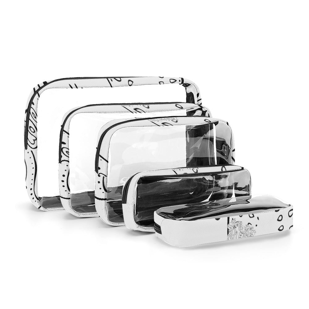 Love The Hustle™ Bandana Transparent Storage Bag – Five in One Collection