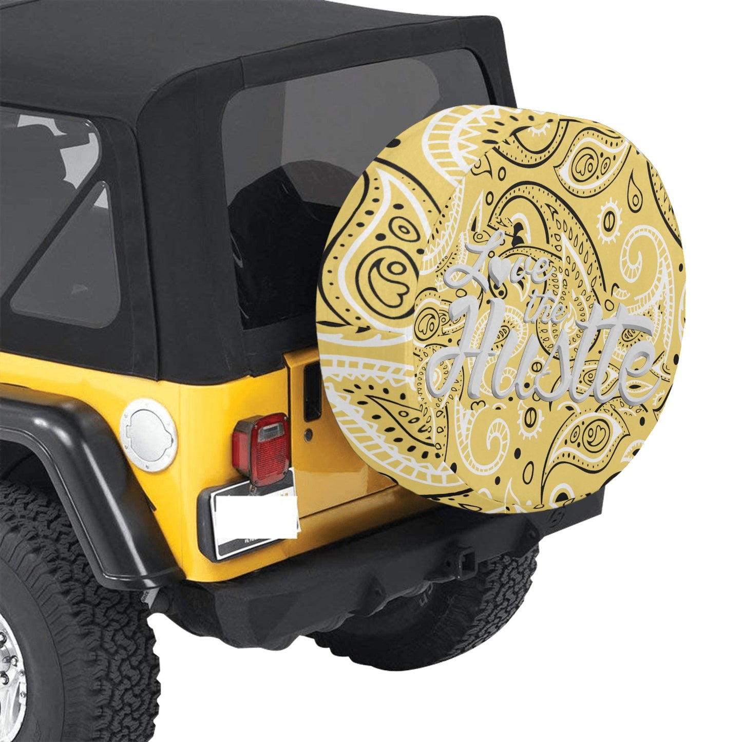 Love The Hustle Spare Tire Cover(Large)(17")