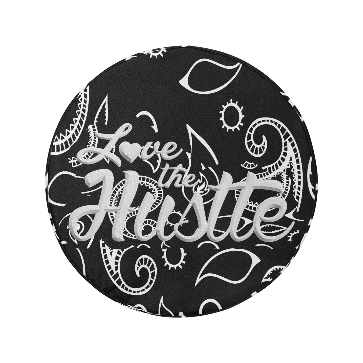 Love The Hustle Spare Tire Cover(Large)(17")