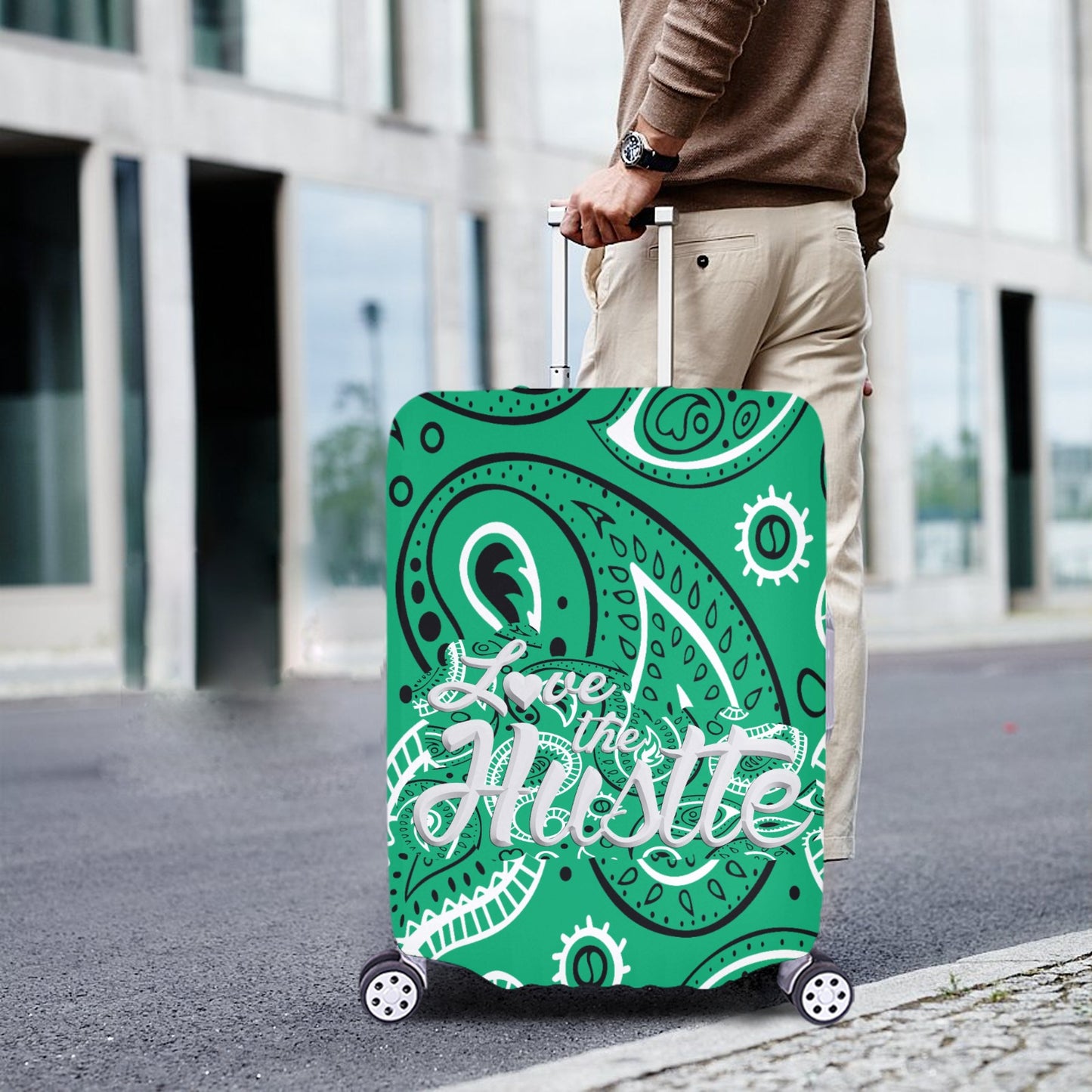Love The Hustle™ Bandana Luggage Cover Collection (Extra Large – 28"–30")