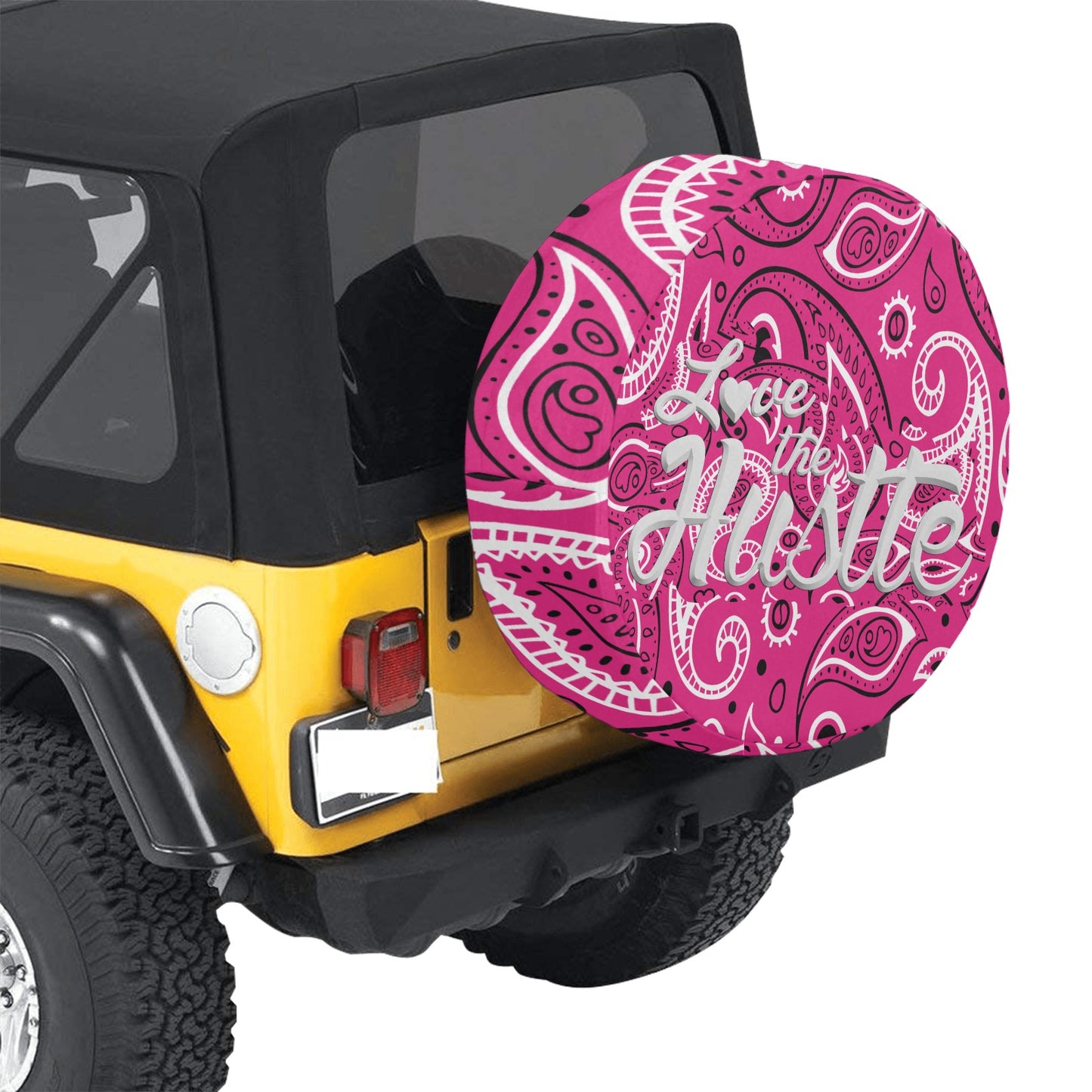 Love The Hustle Spare Tire Cover(Large)(17")