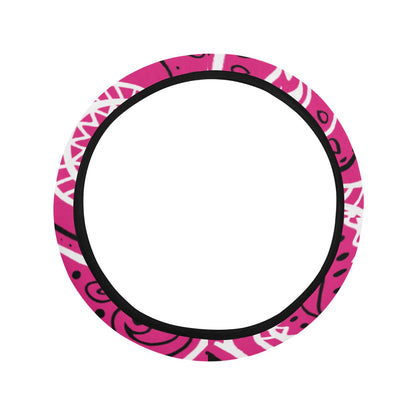Love The Hustle Auto Steering Wheel Cover with Elastic Edge