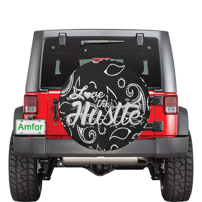 Love The Hustle Spare Tire Cover(Large)(17")