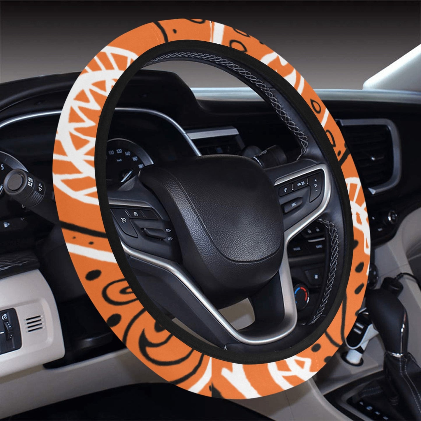 Love The Hustle Auto Steering Wheel Cover with Elastic Edge