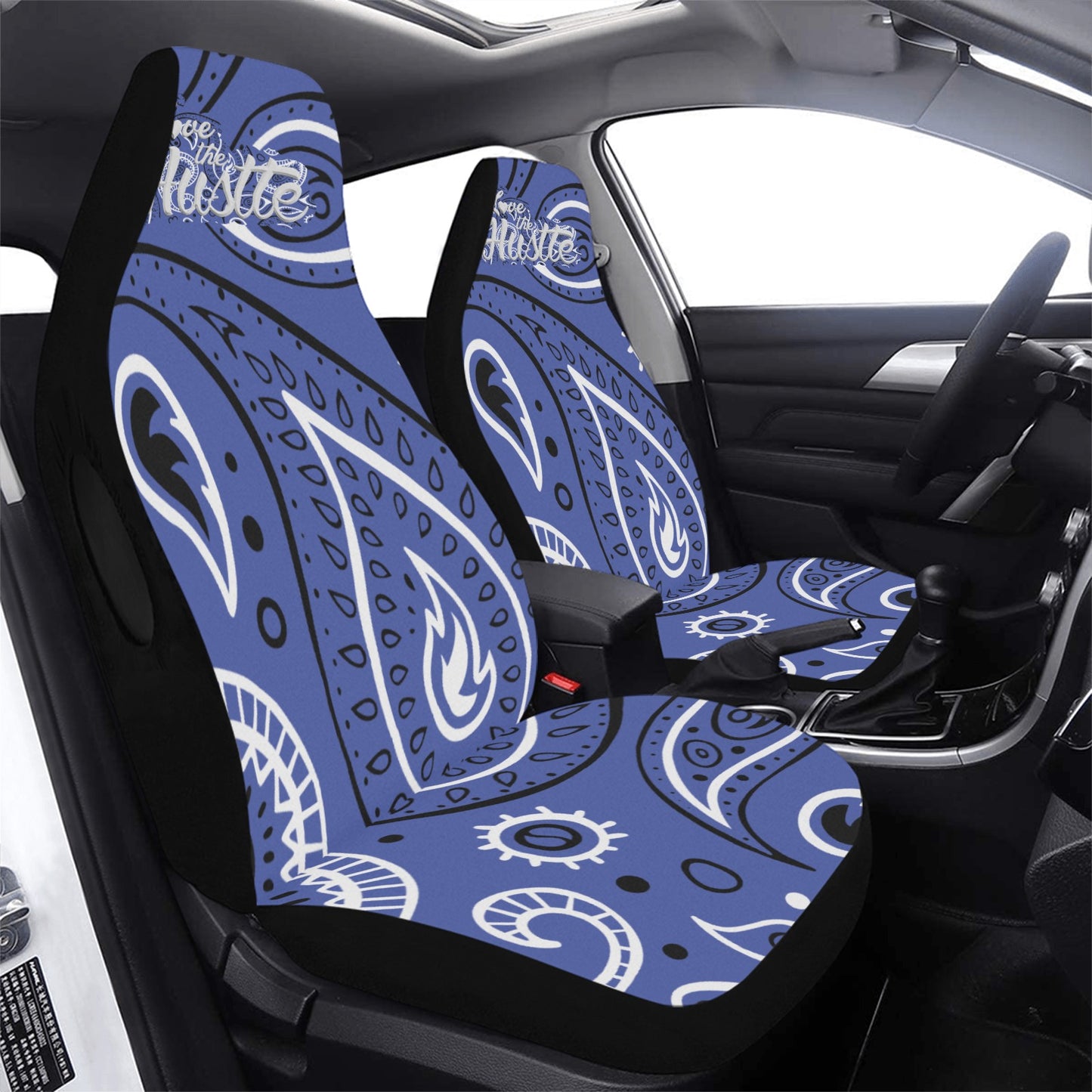 Love The Hustle Car Seat Cover Airbag Compatible(Set of 2)