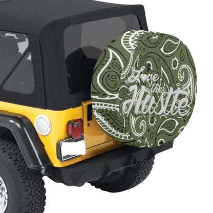 Love The Hustle Spare Tire Cover(Large)(17")