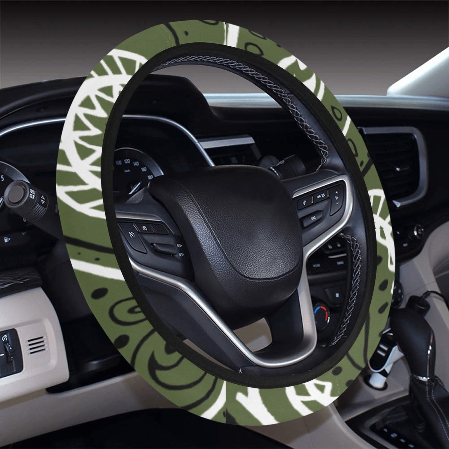 Love The Hustle Auto Steering Wheel Cover with Elastic Edge