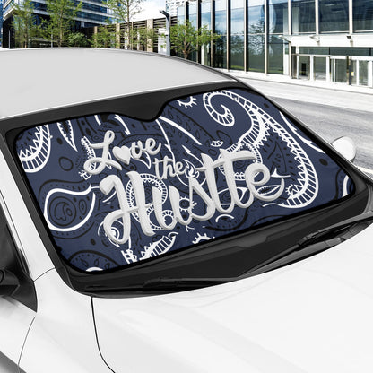 Love The Hustle Auto Sun Shade 57.6" x 27.6"（145cm x 70cm ）