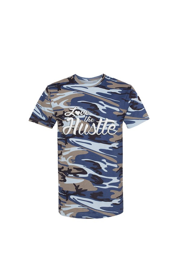Love The Hustle Adult Camo Tee