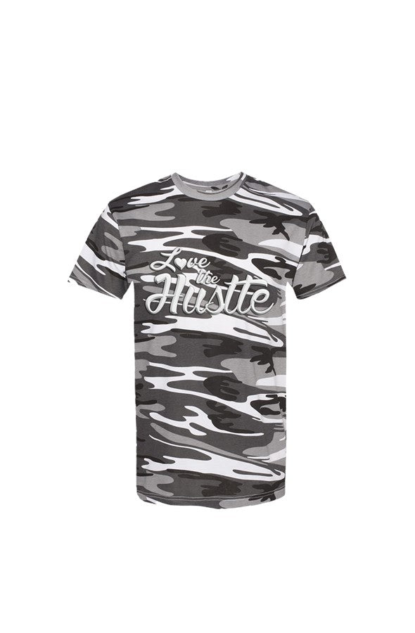 Love The Hustle Adult Camo Tee