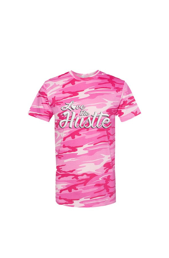 Love The Hustle Adult Camo Tee