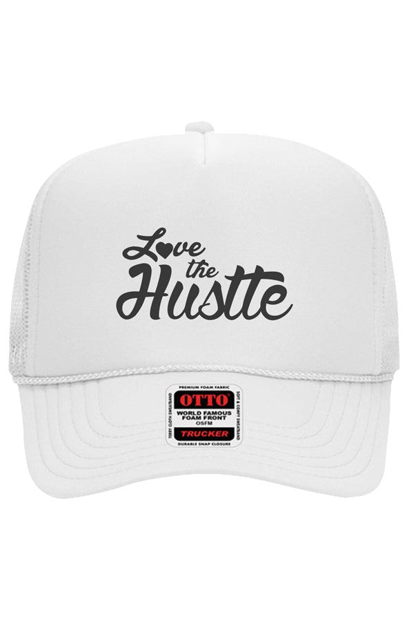 Love The Hustle Embroidered Otto 5 Panel Trucker H