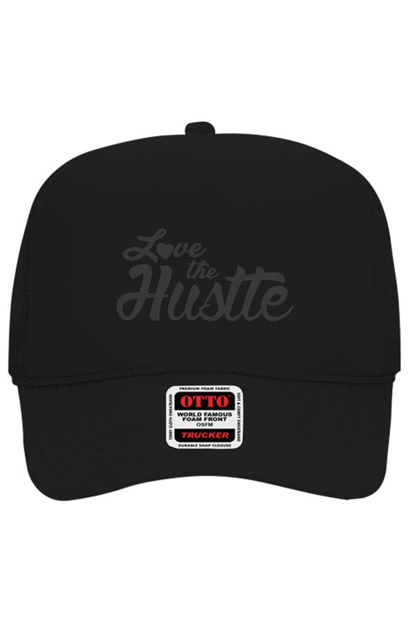 Love The Hustle Embroidered Otto 5 Panel Trucker H