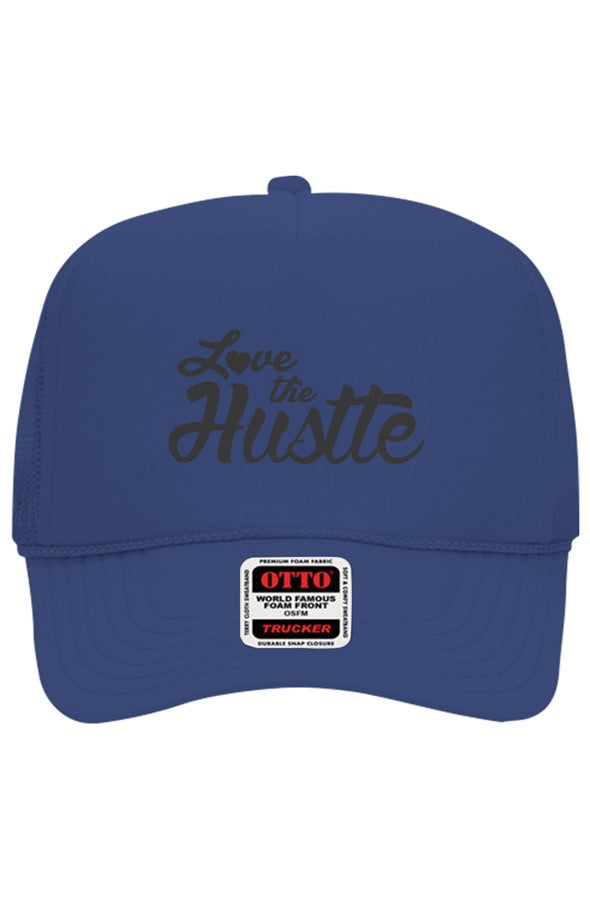 Love The Hustle Embroidered Otto 5 Panel Trucker H
