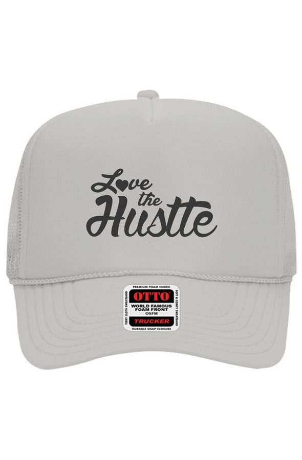Love The Hustle Embroidered Otto 5 Panel Trucker H