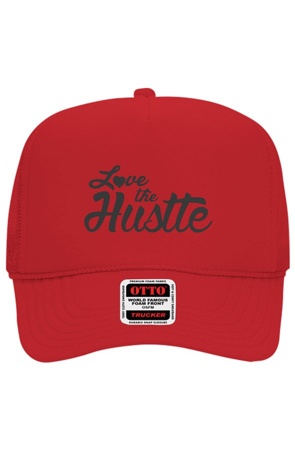 Love The Hustle Embroidered Otto 5 Panel Trucker H
