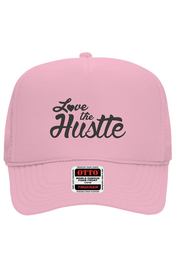 Love The Hustle Embroidered Otto 5 Panel Trucker H