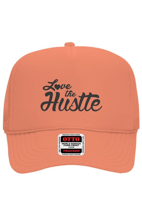 Love The Hustle Embroidered Otto 5 Panel Trucker H