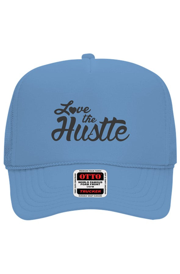 Love The Hustle Embroidered Otto 5 Panel Trucker H