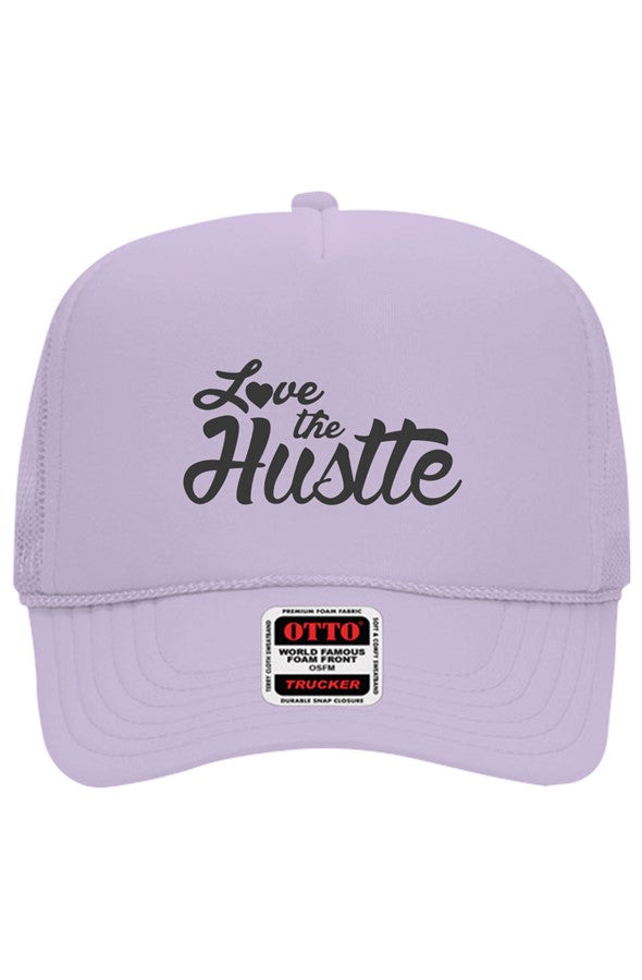 Love The Hustle Embroidered Otto 5 Panel Trucker H