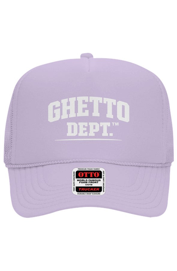Ghetto Dept. Embroidered Otto 5 Panel Trucker Hat