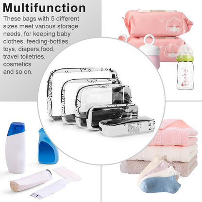 Love The Hustle™ Bandana Transparent Storage Bag – Five in One Collection