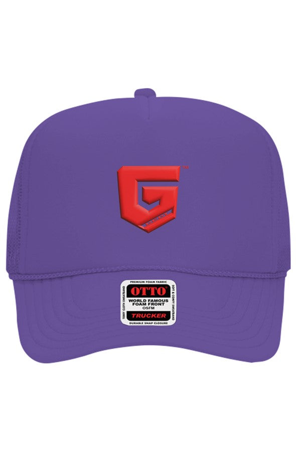 Ghetto Dept. Red Shield 5 Panel Trucker Hat