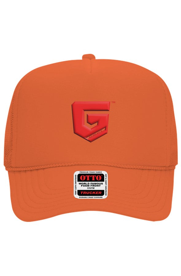 Ghetto Dept. Red Shield 5 Panel Trucker Hat