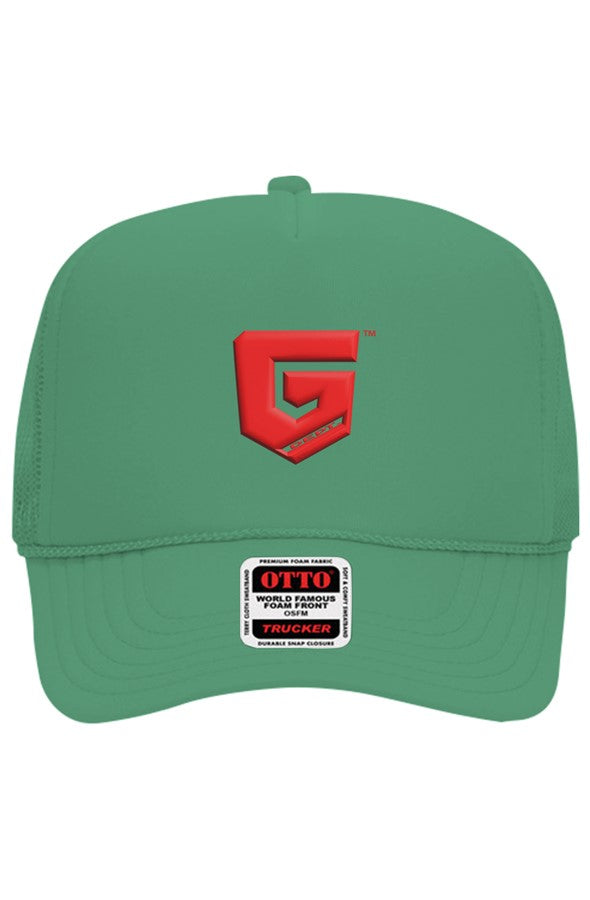 Ghetto Dept. Red Shield 5 Panel Trucker Hat